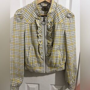 Anthropologie Idra Gingham Jacket